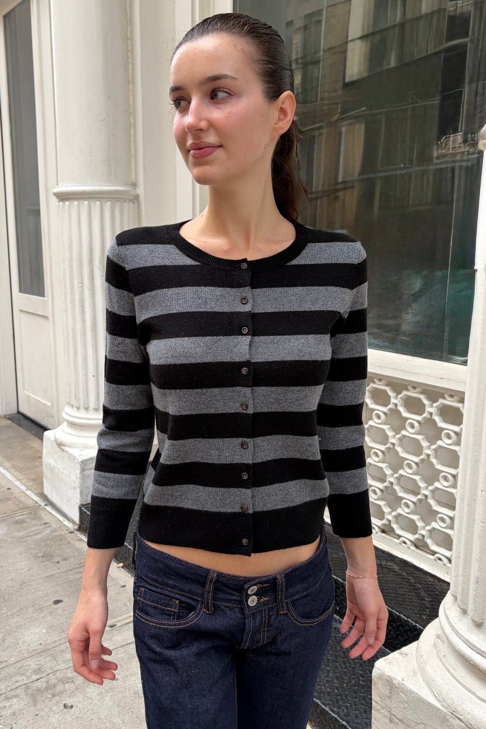 Louise Striped Cardigan