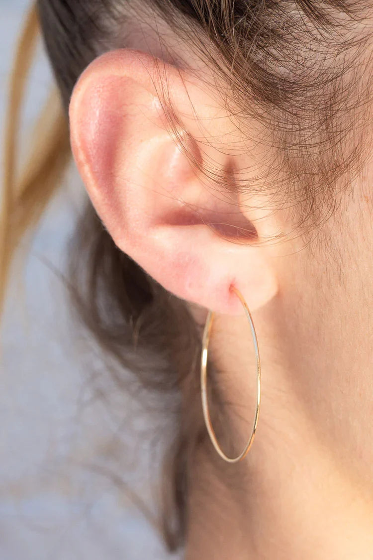 Thin Hoop Earrings