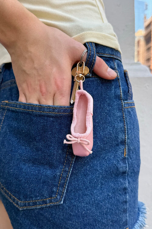 Ballet Slipper Keychain