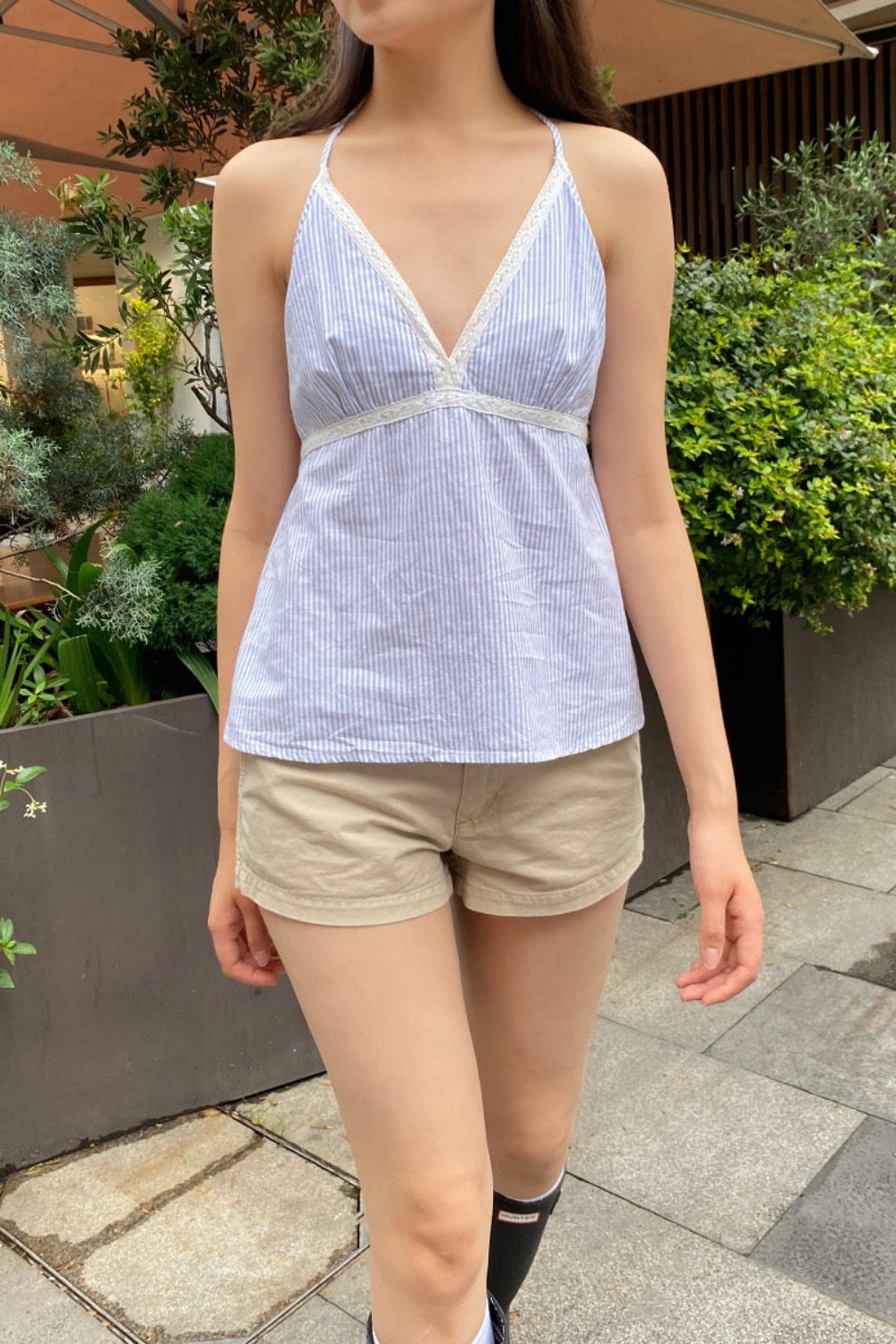 Edith Striped Halter Tank