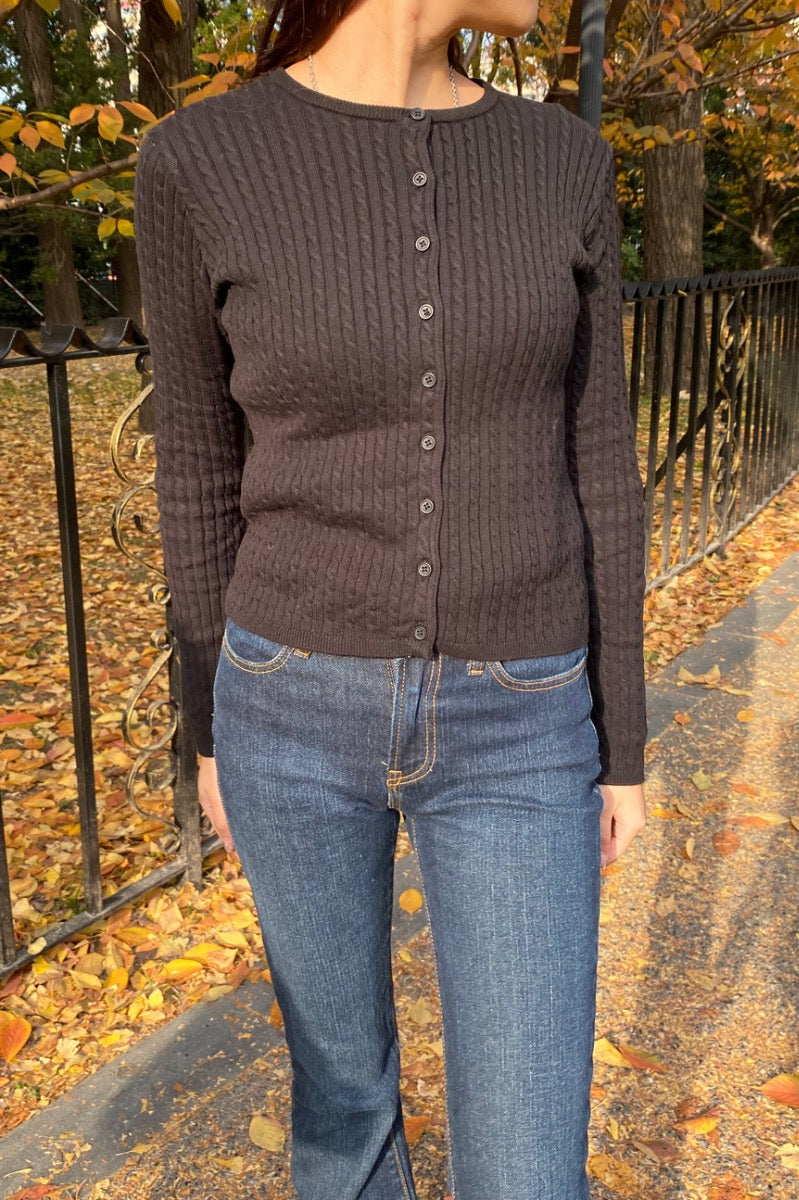 Zoe Cable Knit Cardigan