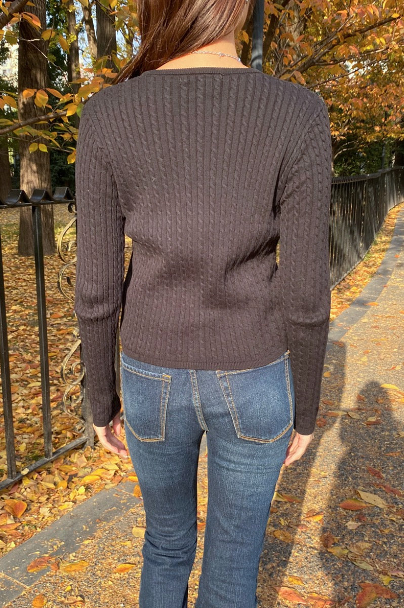 Zoe Cable Knit Cardigan