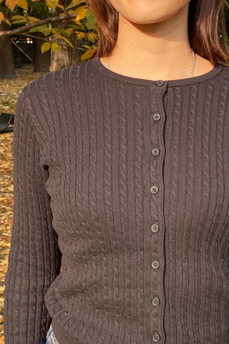 Zoe Cable Knit Cardigan