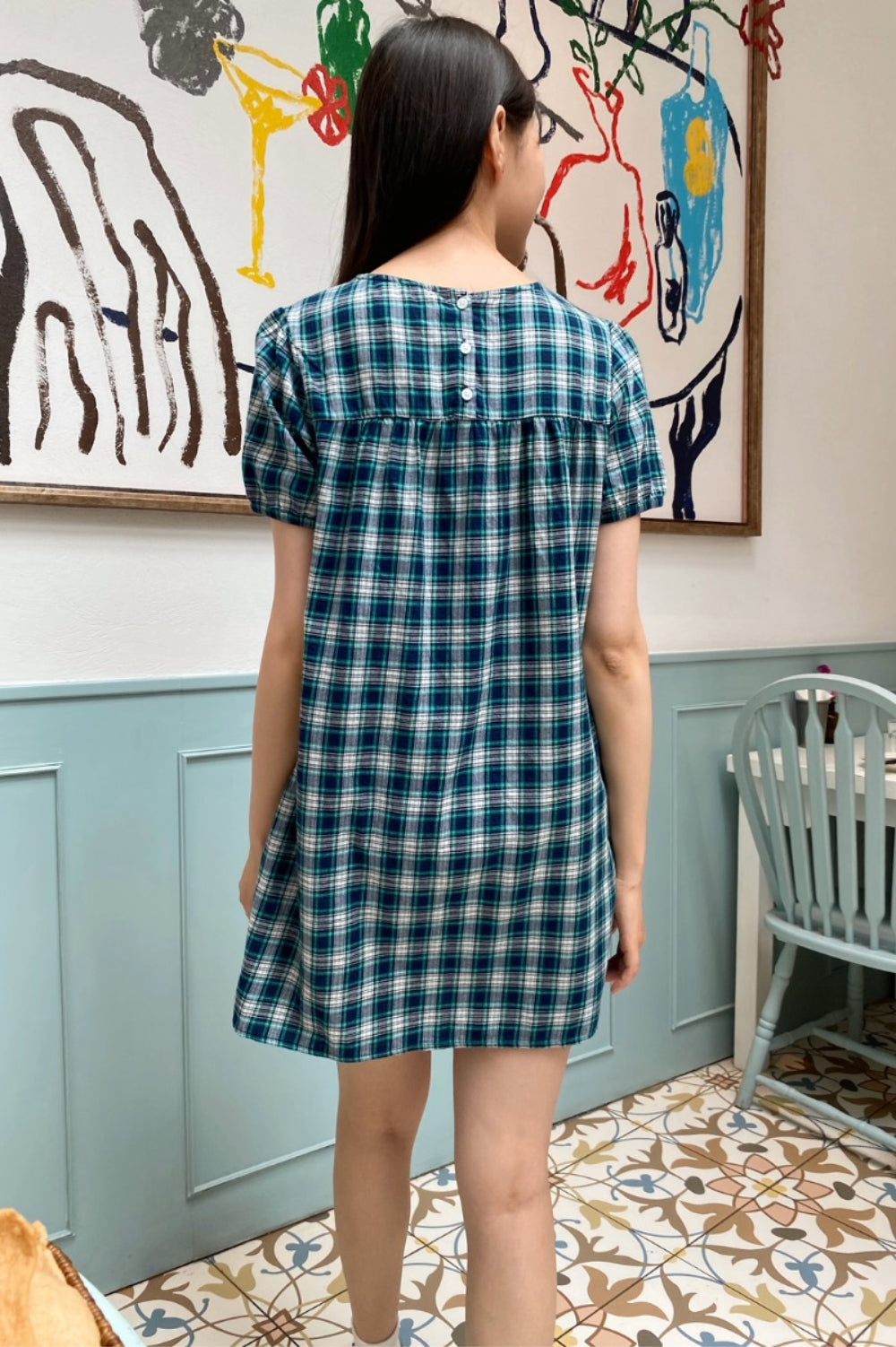 Adhara Plaid Dress