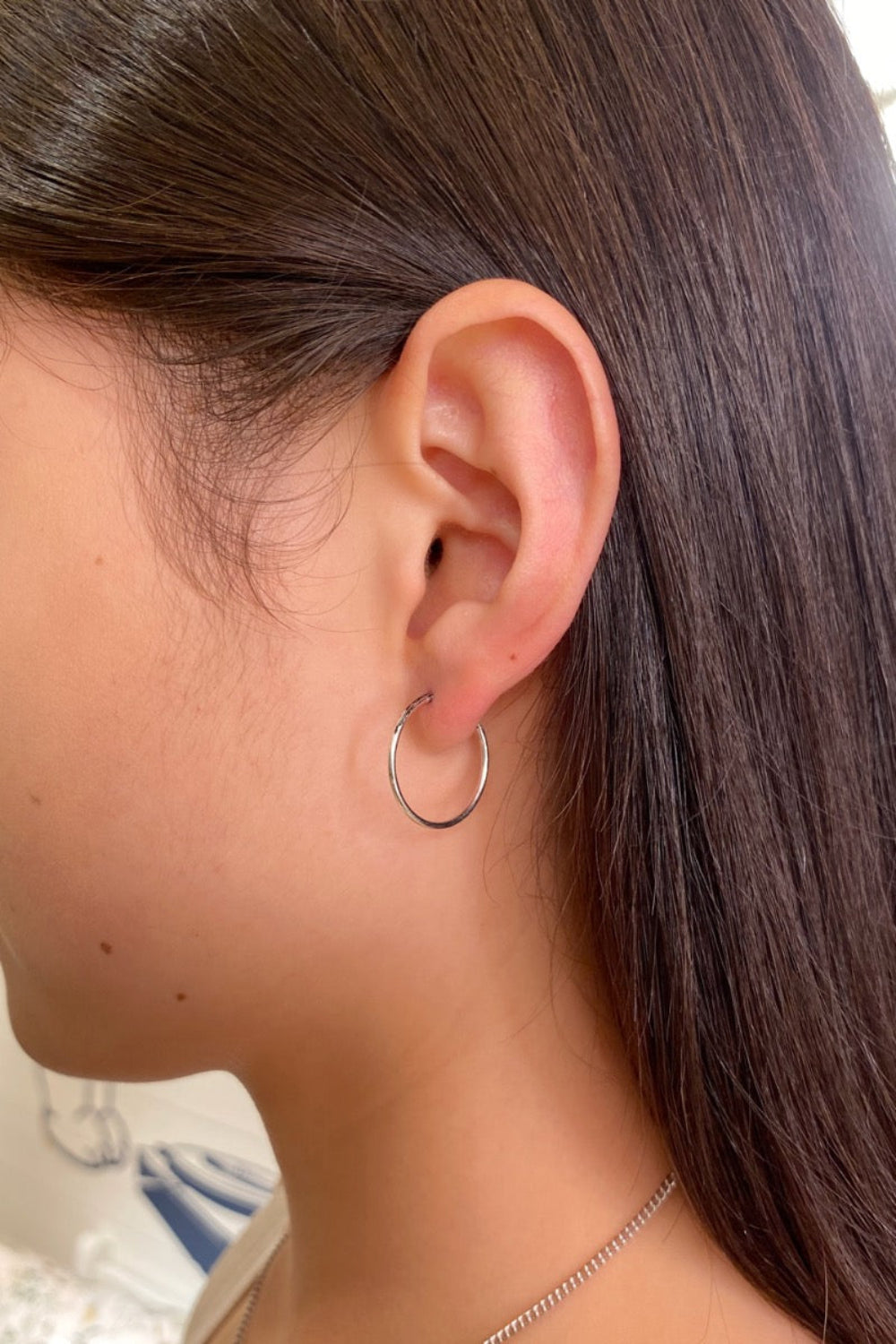 Silver Hoop Earrings