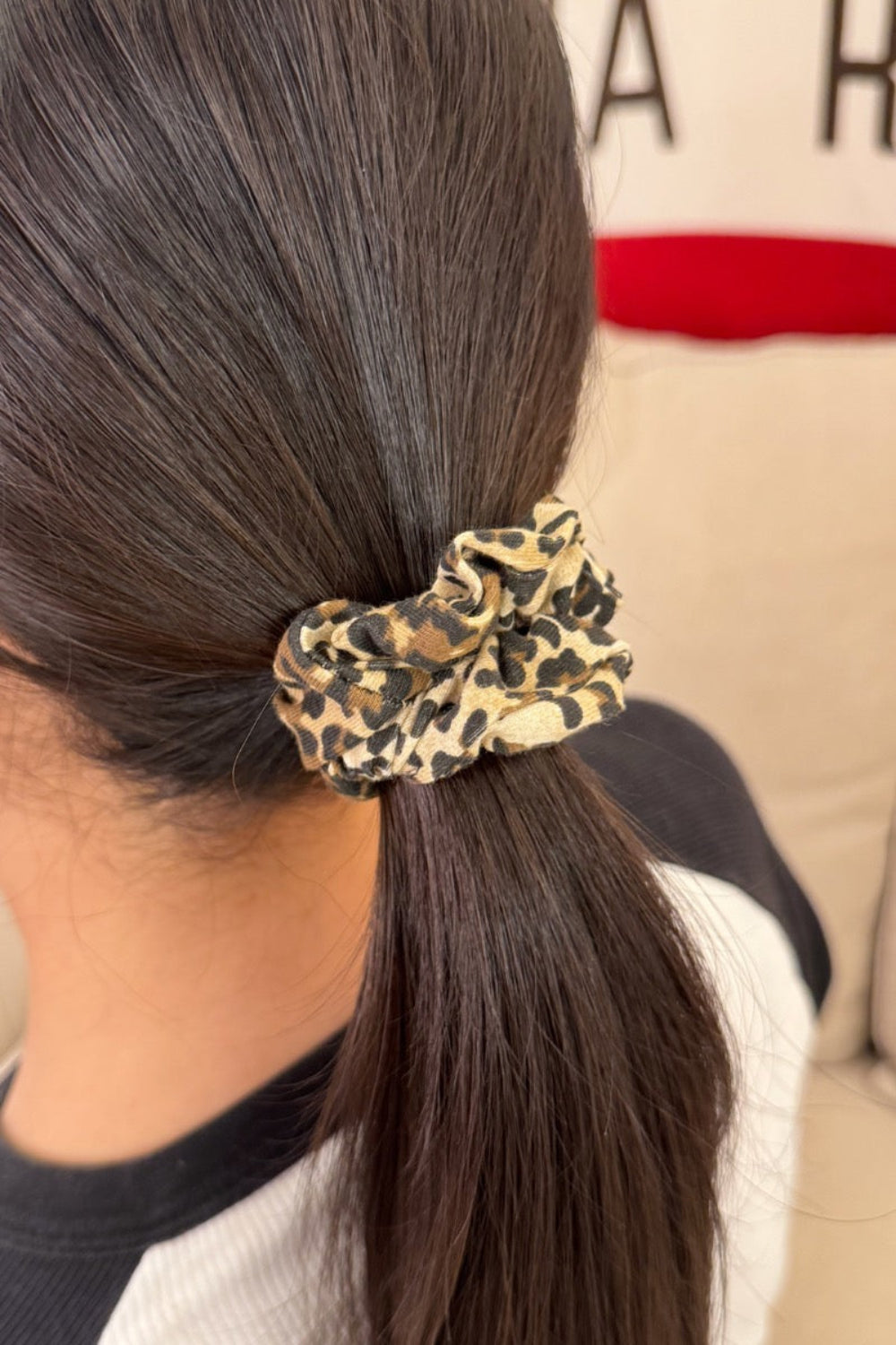 Leopard Print Scrunchie