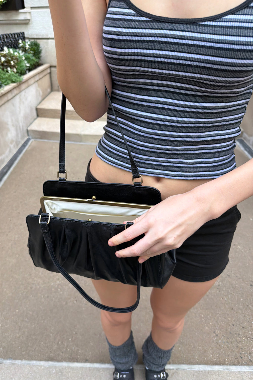 Pleated Shoulder Bag